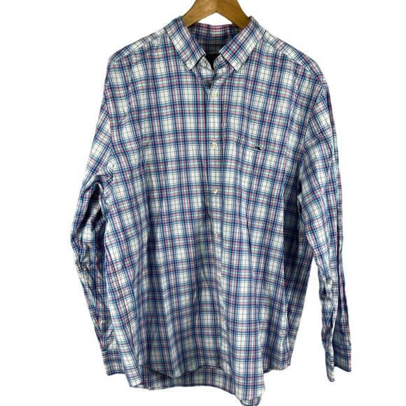 Vineyard Vines 100% Cotton Classic Fit Tucker Button‎ Down Shirt Size XL - Picture 2 of 10